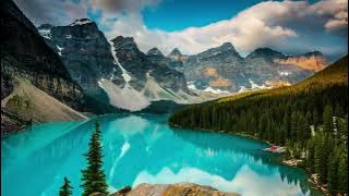 Moraine Lake in Banff National Park Time Lapse Beauty, Canada
