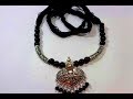 How To Make Designer German Silver Necklace //Easy Necklace Making Tutorial//Jewellery Making Idea