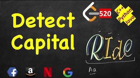 Detect Capital | LeetCode 520 | C++, Java, Python