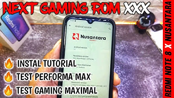 CARA INSTAL CUSTOM ROM GAMING NUSANTARA PROJECT  V2.6 || Xiaomi Redmi Note 8 Dengan Android 11