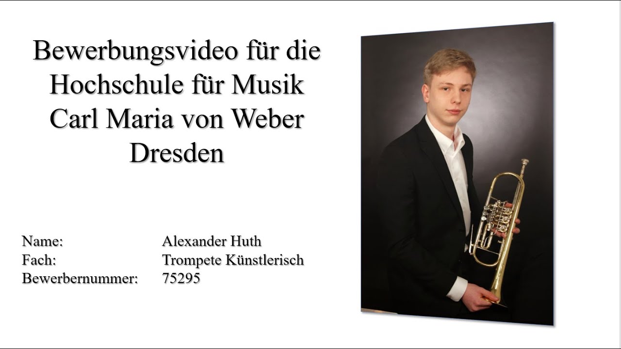 Bewerbungsvideo HfMDD | Alexander Huth