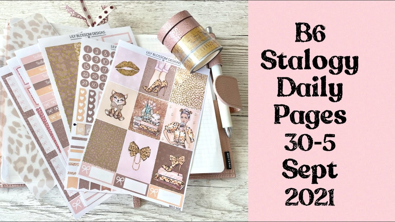 B6 Stalogy || plan with me weekly pages || 30-5 Sept - YouTube
