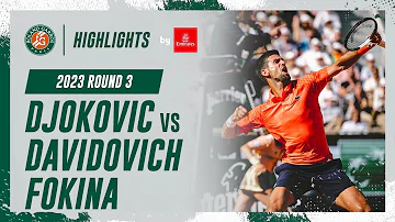 Novak Djokovic vs Alejandro Davidovich Fokina - Round 3 Highlights I Roland-Garros 2023