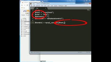 CARA MEMBUAT KONEKSI DATABASE MENGGUNAKAN PHP