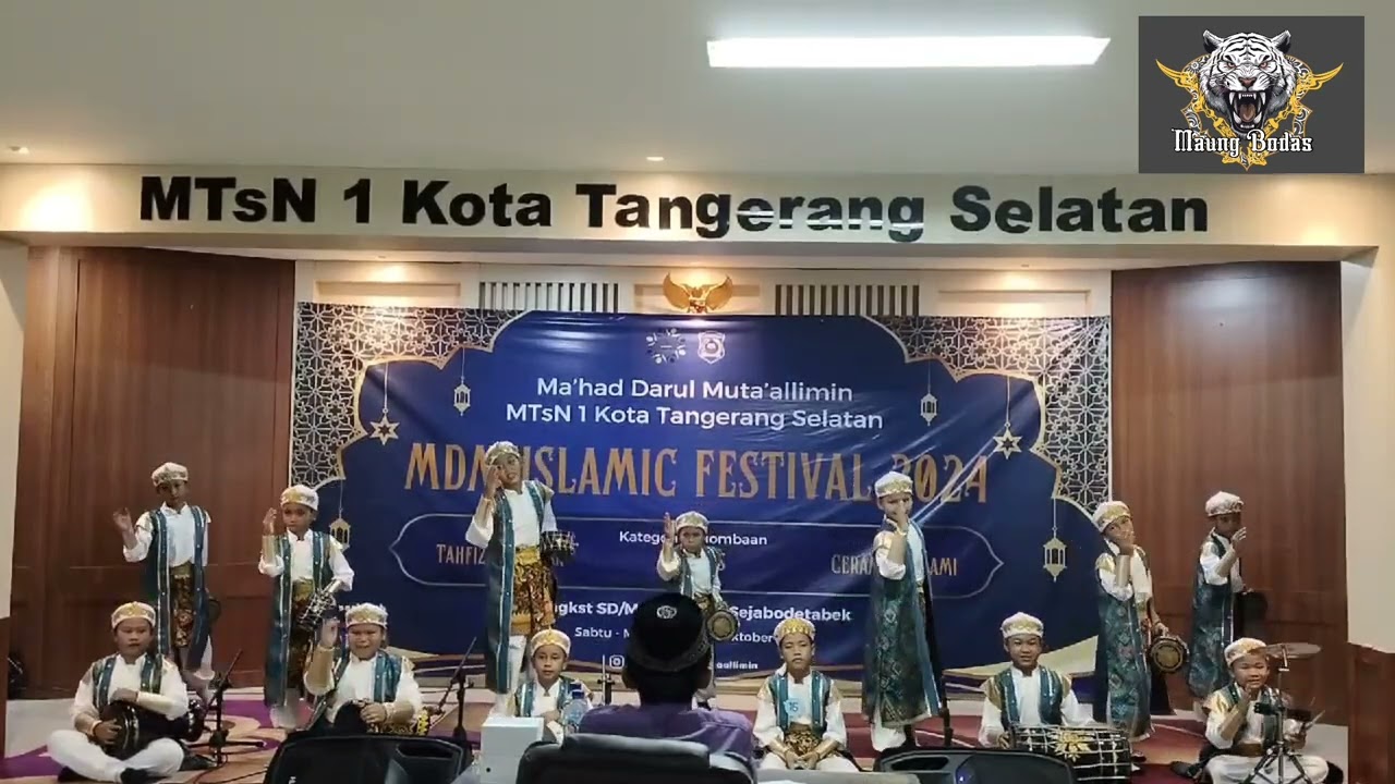 Maung Bodas Juara 1 Festival Marawis di MTsN 1 Kota Tanggerang Selatan