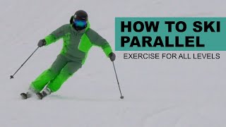 how to ski parallel basic to advanced exercise to improve your skiing