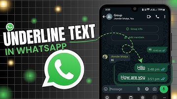 How to Underline Text in WhatsApp Message ✅