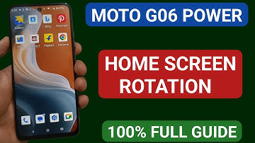 Moto g06 power mein home screen rotation kaise enable/disable kare