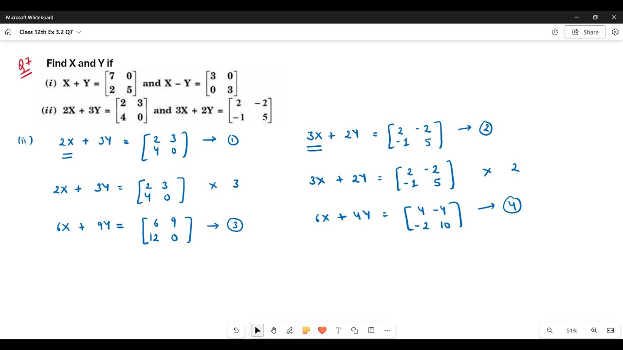 Ex 3.2 Q7 Class 12th | chapter - 3 Matrix | by your Ruchi Di | Part-2 ...