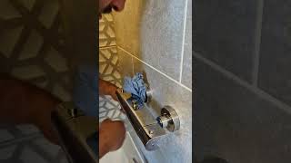 How to fit a bar mixer shower using wall plates.