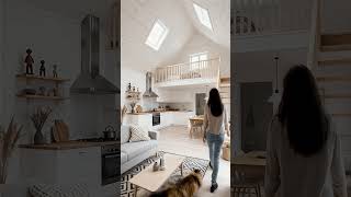 Bright Scandinavian Loft Home ☀️ | Minimalist Cozy Interior Design Inspiration | Tiny House
