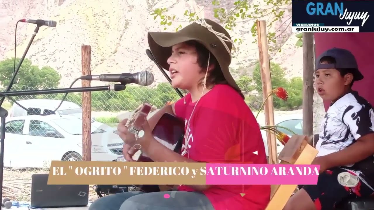 El "Ogrito" Federico y Saturnino Aranda en Festival de la flor 2022 en Maimara