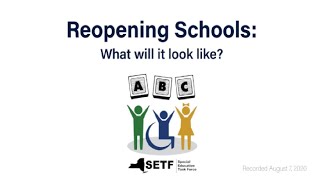 Reopening Schools: What Will It Look Like? (August 2020)
