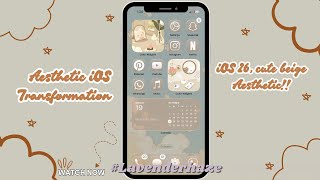 iOS 26, Beige Aesthetic⋆｡˚🧸 ⋆｡