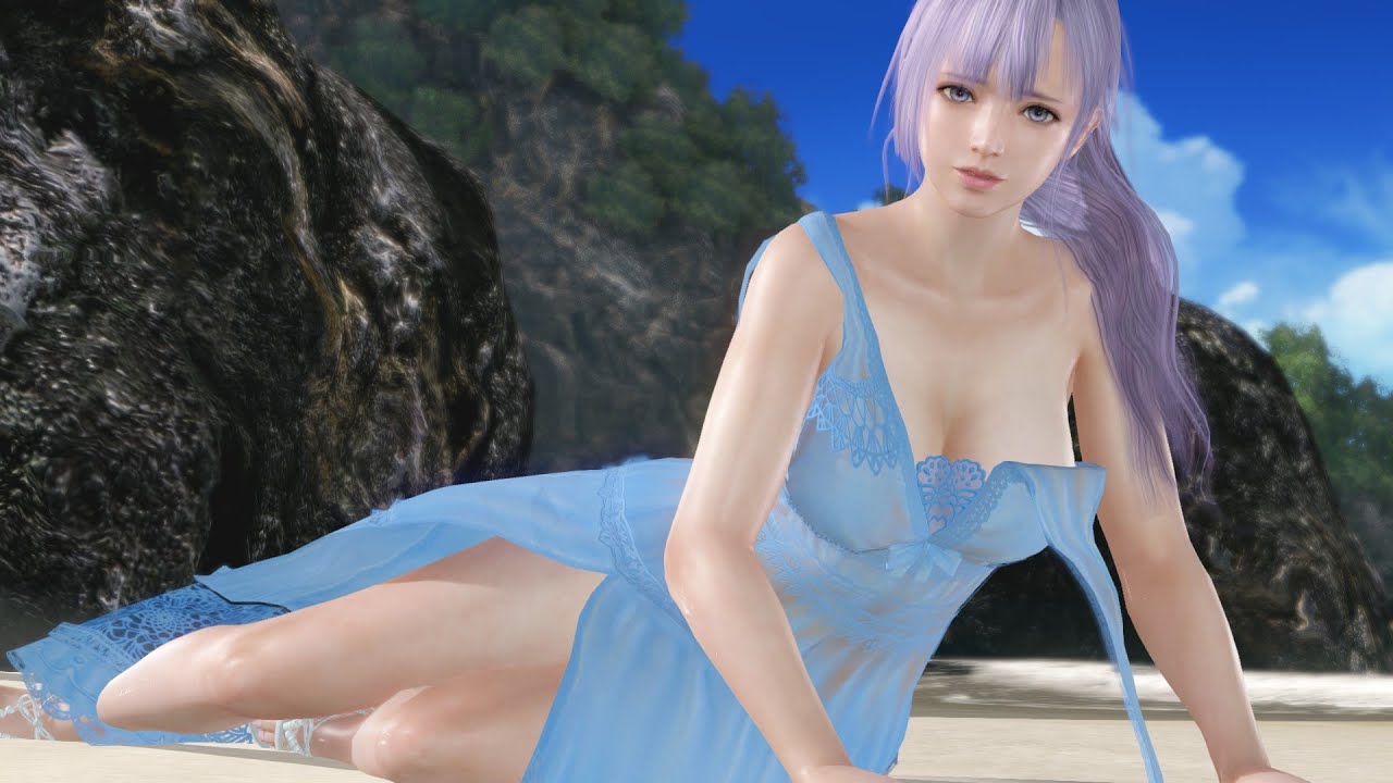 Doaxvv フィオナ 空色のスリットワンピ 着崩れ Dead Or Alive Xtreme Venus Vacation Youtube