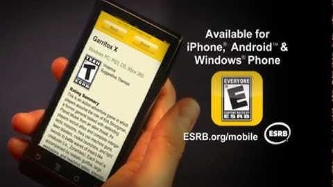 ESRB Rating Search App (iPhone, Android, Windows Phone)