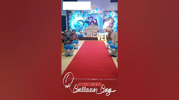 One year Decoration ideas l balloon decoration #shorts #trending