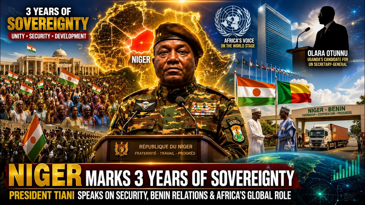 AES: President Tiani Speaks on Security, Benin & Africa's  Global Future| Niger Marks 3 Yea