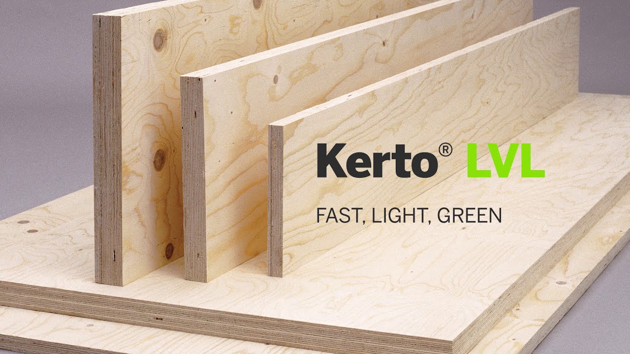 Mets Wood KERTO Laminated Veneer Lumber LVL Production Video