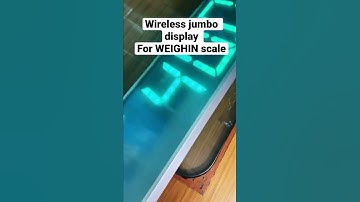 Wireless jumbo display for weighing scale