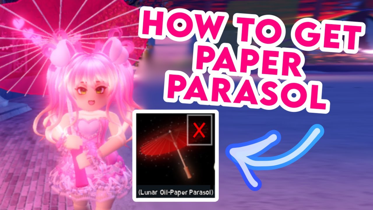 How To Get Lunar Oil Paper Parasol! Royale High Lunar New Year and