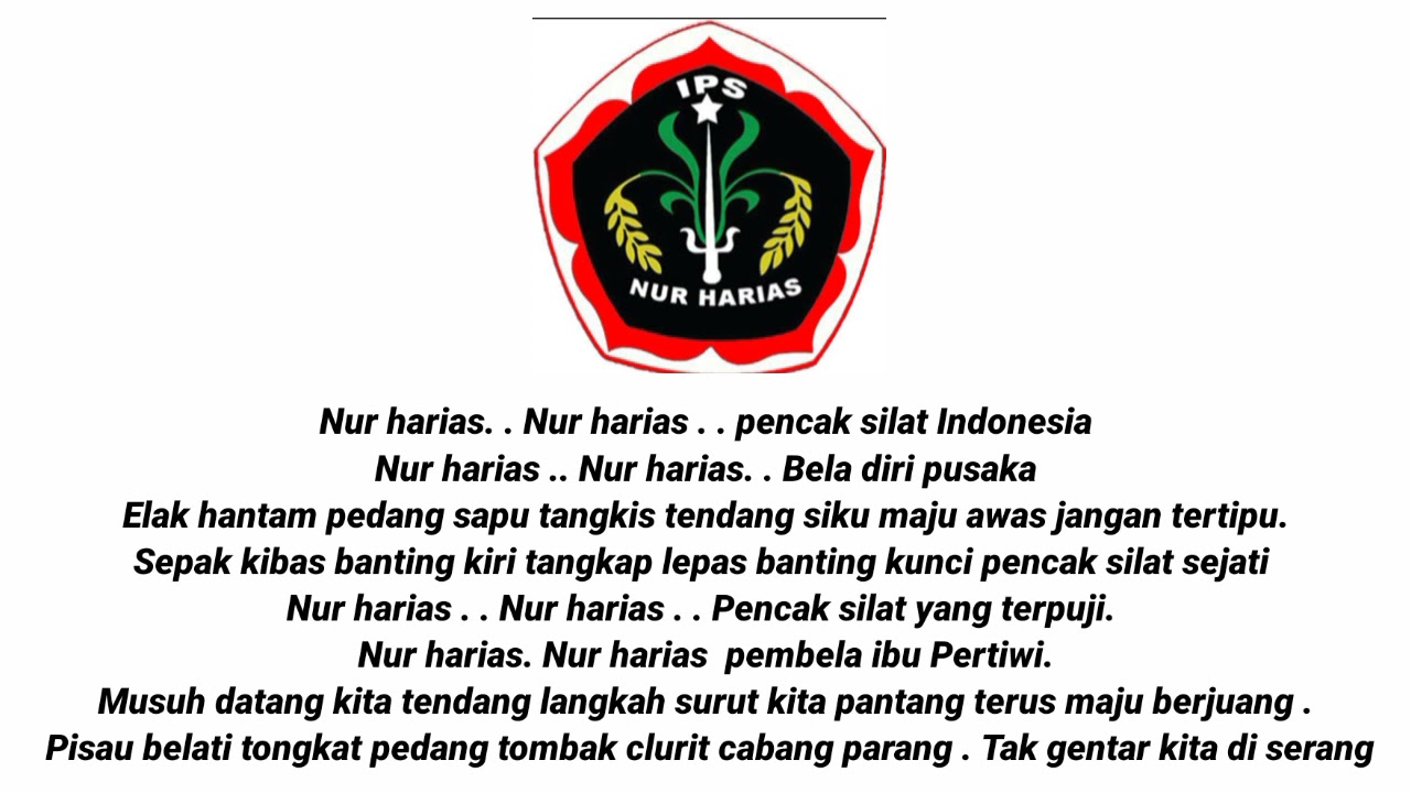 Lagu Pencak Silat NUR HARIAS