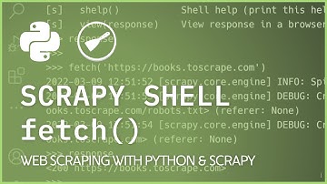 Scrapy Shell Request - fetch() Response