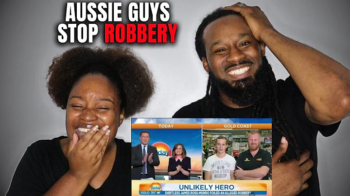 🇦🇺 American Couple Reacts to Most Aussie guys ever foil robbery despite a 'busted plugger'