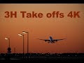 3 HOURS Plane Take off 2018 Relaxing Video - 4K