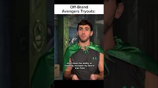 Off-Brand Avengers Tryouts - (pt. 1) #shorts