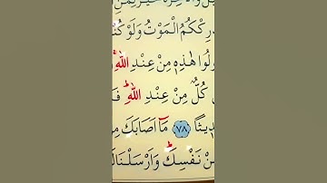 سورة النساء الأية 78 القارئ سعد الغامدي