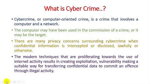 Unit - 4 - Lecture 1 Introduction to Cyber Crime