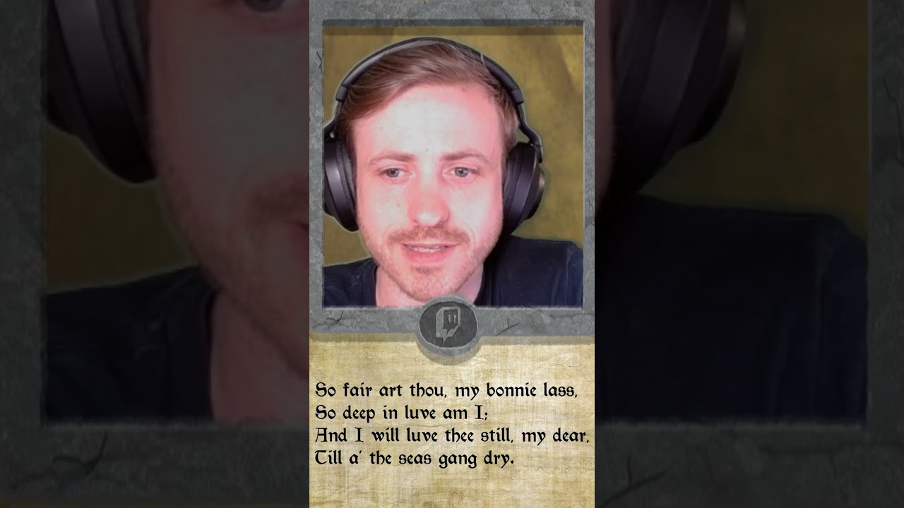 Robert Reads -  A Red, Red Rose by Robert Burns 