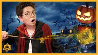 Pumpkin Head Returns! Harry Potter LB Battles Halloween Monster with Magic Wand on FunQuesters