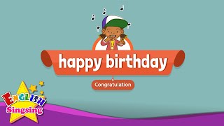 congratulation happy birthday education rap for kids sing along