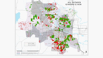 2016 Ice Storm Outage & Restoration Map