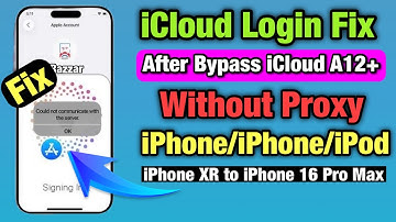 Fix Apple ID login After Bypass iCloud A12+ iPhone XR to iPhone 16 Pro Max NO Proxy