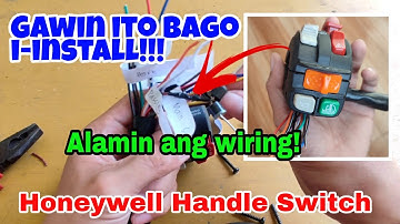 HONEYWELL HANDLE SWITCH WIRING (COLOR CODING)