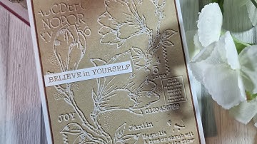 Faux Embossing Technique - fun and effective for cardmaking!