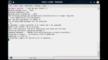 Linux - The sl (Steam Locomotive) command