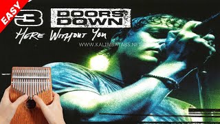 🌓 3 Doors Down - Here Without You (Easy) (Kalimba Tutorial & Tabs) screenshot 2