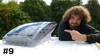 Maxxfan Deluxe Unboxing and Installation | Mercedes Sprinter Conversion #9