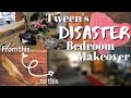 Tween girls Bedroom Makeover ON A BUDGET 2020 | AUSSIE CLEAN WITH ME