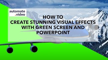 How to create visual effects with green screen and PowerPoint