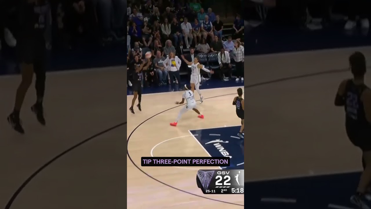 TIP 3-piont perfection 😤#goldenstatevalkyries #wnba #shorts