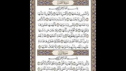 سورة الليل الشيخ عادل يوسف