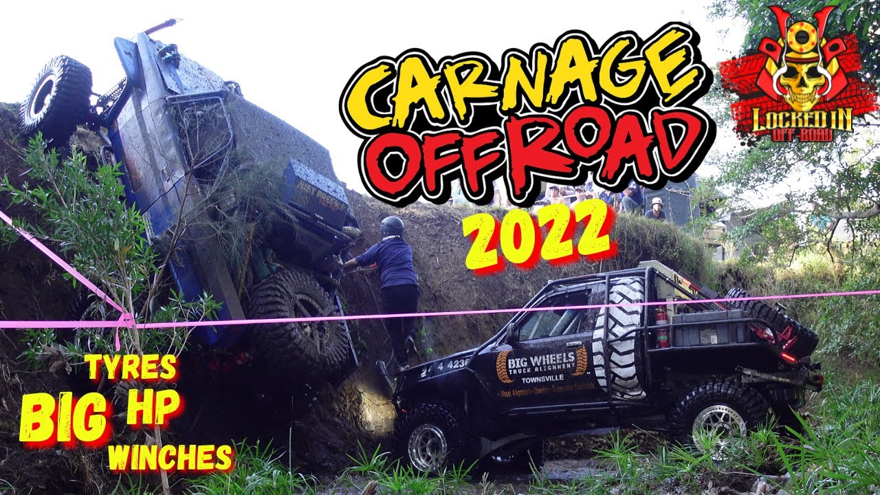 CARNAGE OFF ROAD 2022 WINCH TRUCK RACING BIG WHEELS, WINCHES AND HP