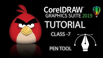 Pen Tool - Tutorial | Corel Draw x9 latest version in Hindi (CLASS-7)