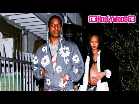 Pregnant Rihanna & ASAP Rocky Are Seen For The 1st Time After His Arrest At Their Baby Shower In LA