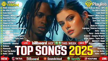 Maroon 5, Selena Gomez, Bruno Mars, Dua Lipa, Adele, ROSÉ, The Weeknd - Billboard Top 50 This Week